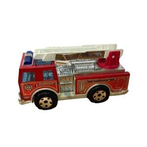 1989 BUDDY L Big Bruiser Pumper Fire Truck Plastic & Metal VTG